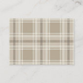 Preppy Beer Neutraal Baby shower Luier Raffle Informatiekaartje (Achterkant)