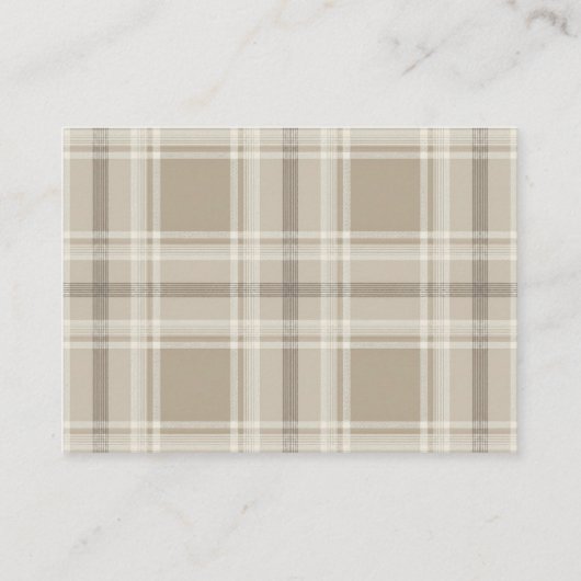 Preppy Beer Neutraal Baby shower Luier Raffle Informatiekaartje (Achterkant)