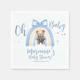 Preppy Beer Overall Jongen Casual Baby Shower Servet