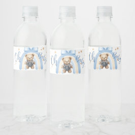 Preppy Beer Overall Jongen Casual Baby Shower   Waterfles Etiket