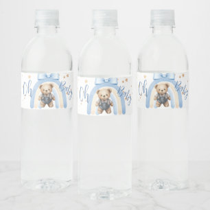 Preppy Beer Overall Jongen Casual Baby Shower   Waterfles Etiket