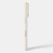 Preppy Beige Stripe Monogram iPhone 16 Case-Mate iPhone Case (Achterkant / Rechts)