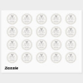 Preppy Beige Tennis Theme Chic Baby Shower Ronde Sticker (Vel)