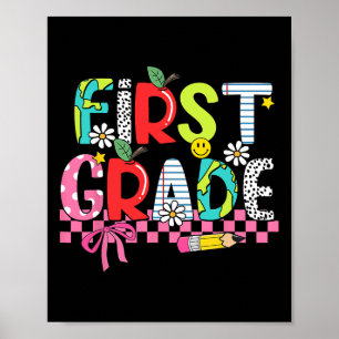 Preppy Benodigdheden Eerste Leerjaar Gelukkige Laa Poster