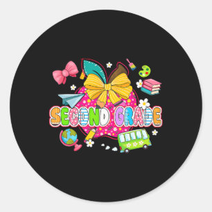 Preppy Benodigdheden Tweede Klas Gelukkige Laatste Ronde Sticker