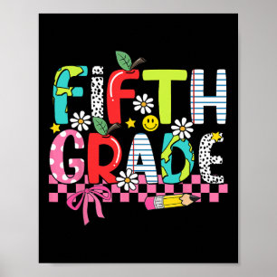 Preppy Benodigdheden Vijfde Klas Gelukkige Laatste Poster