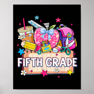 Preppy Benodigdheden Vijfde Klas Gelukkige Laatste Poster