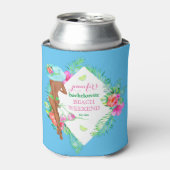 Preppy Bikini Bruid Bachelorette Party Weekend Blikjeskoeler (Blikje Voorkant)