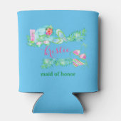 Preppy Bikini Bruid Bachelorette Party Weekend Blikjeskoeler (Achterkant)