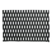 Preppy Black en White Geometric Pattern Kussensloop (Voorkant)