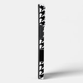 Preppy Black en White Houndstooth op maat Case-Mate iPhone Case (Achterkant / Rechts)