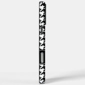 Preppy Black en White Houndstooth op maat Case-Mate iPhone Case (Achterkant / Rechts)