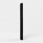 Preppy Black en White Tiny Polka Dots Pattern Case-Mate iPhone Case (Achterkant/rechts)