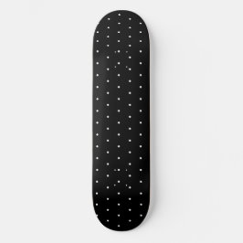 Preppy Black en White Tiny Polka Dots Pattern Persoonlijk Skateboard