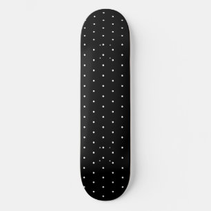 Preppy Black en White Tiny Polka Dots Pattern Persoonlijk Skateboard