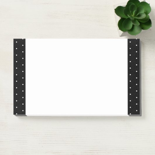 Preppy Black en White Tiny Polka Dots Pattern Post-it® Notes (Kantoor)