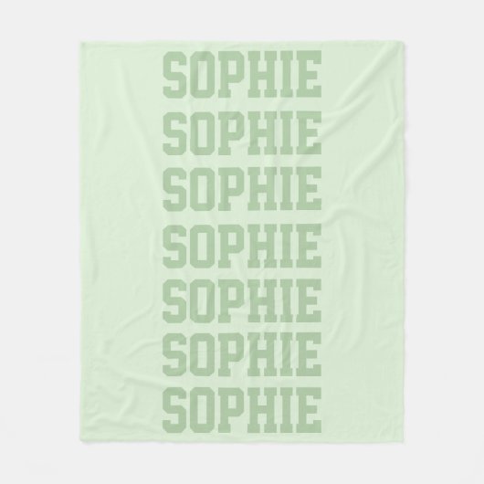 Preppy Blanket Green Fleece Deken (Voorkant)