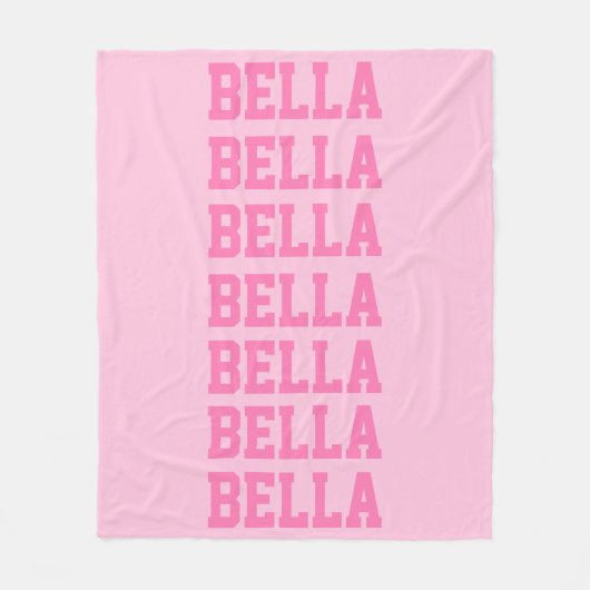 Preppy Blanket Pink Fleece Deken (Voorkant)