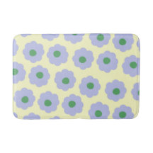 Preppy Blauw Groen Bloemen Eenvoudig Bloempatroon