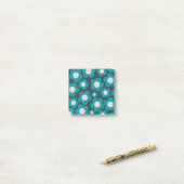 Preppy Blauw Roze Hippie Bloem Patroon Post-it Nie Post-it® Notes (Op bureau)