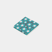 Preppy Blauw Roze Hippie Bloem Patroon Post-it Nie Post-it® Notes (Schuin)