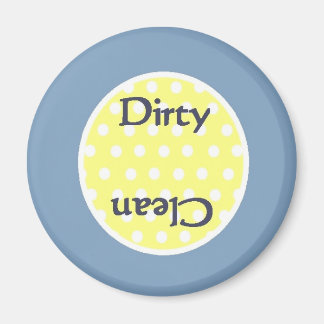 Preppy Blauw Schoon Vuil Vaatwasser Magneet