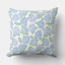 Preppy blauwe en groene hortensia's