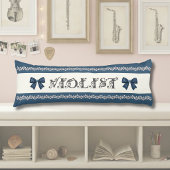 Preppy Blauwe Viola Decor Muziekkamer Body Kussen