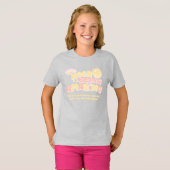 Preppy blijven geweldige slogan smilie gezicht t-shirt (Voorkant volledig)