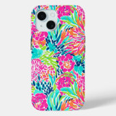 Preppy Bloemen Kleurrijke Abstracte Bloem Case-Mate iPhone Case (Achterkant)