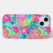 Preppy Bloemen Kleurrijke Abstracte Bloem Case-Mate iPhone Case (Achterkant (horizontaal))