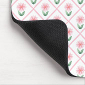 Preppy bloemendecor grandmillenial muismat (Hoek)