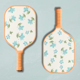 Preppy bloemmotief Cottagecore Ivoorkleurig & Lich Pickleball Paddle