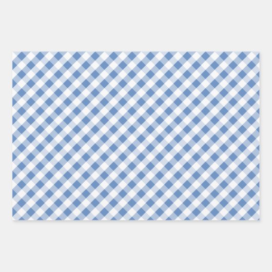 Preppy Blue and White Boy Baby shower Inpakpapier Vel (Voorkant 3)