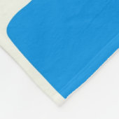 Preppy Blue Flower geruit patroon Fleece Deken (Hoek)