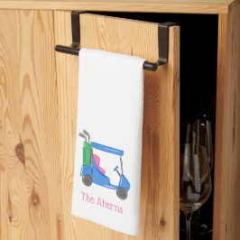 Preppy Blue, gepersonaliseerd Golf Cart Theedoek
