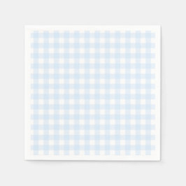 Preppy Blue Gingham verjaardagsfeestje Servet
