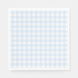 Preppy Blue Gingham verjaardagsfeestje Servet