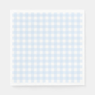 Preppy Blue Gingham verjaardagsfeestje Servet