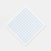 Preppy Blue Gingham verjaardagsfeestje Servet (Hoek)
