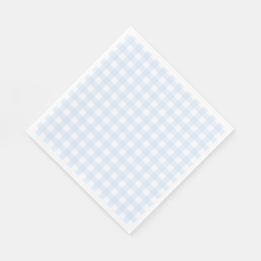 Preppy Blue Gingham verjaardagsfeestje Servet (Hoek)