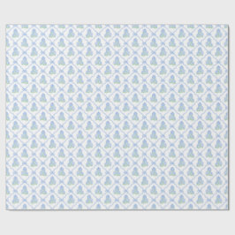 Preppy Blue Green Hydrangeas Cadeaupapier