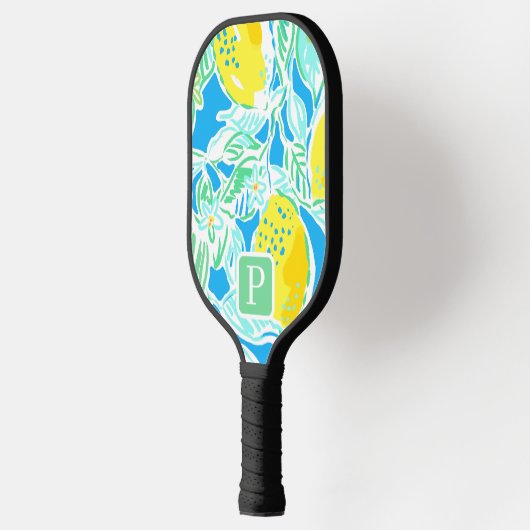 Preppy Blue Lemon Initiaal Pickleball Paddle (Links)