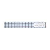 Preppy Blue Plaid Boy Baby shower retouradres (Individueel)