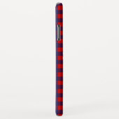 Preppy Blue & Red Buffalo Plaid | Monogram Case-Mate iPhone Case (Achterkant/rechts)