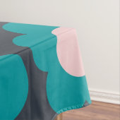 Preppy Blue Roze Hippie Flower Pattern Tafelkleed (Voorbeeld)