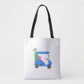 Preppy Blue Specialized Golf Cart Canvas tas (Voorkant)