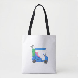 Preppy Blue Specialized Golf Cart Canvas tas