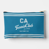 Preppy Blue Tennis Club Custom Crest Party Etui (Achterkant)