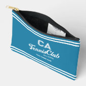 Preppy Blue Tennis Club Custom Crest Party Etui (Open)